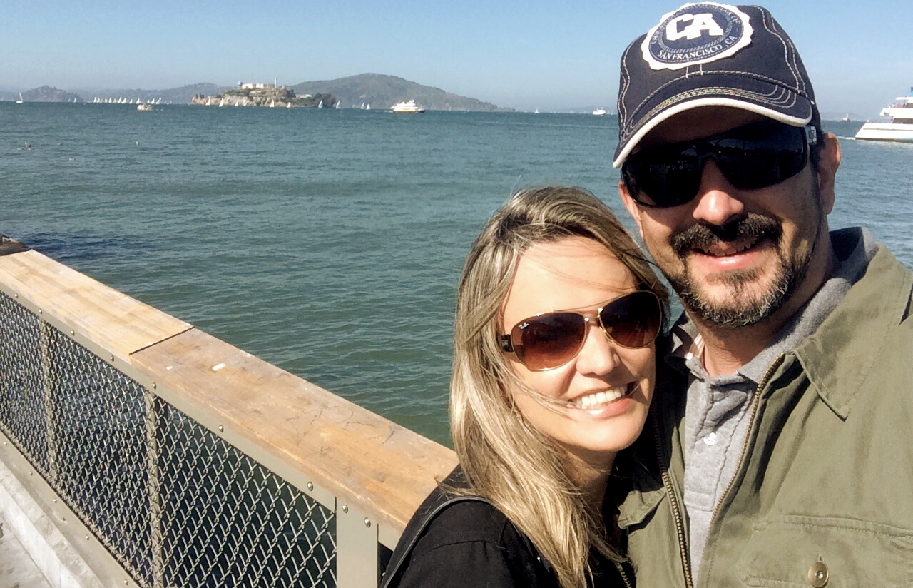Eu e Guilherme (meu marido e fotógrafo do Blog): em San Francisco por 4 meses para estudar Inglês.