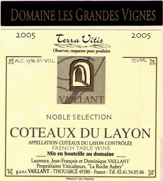 domaine les grandes vignes coteaux du layon selection de grains nobles loire france 10274961